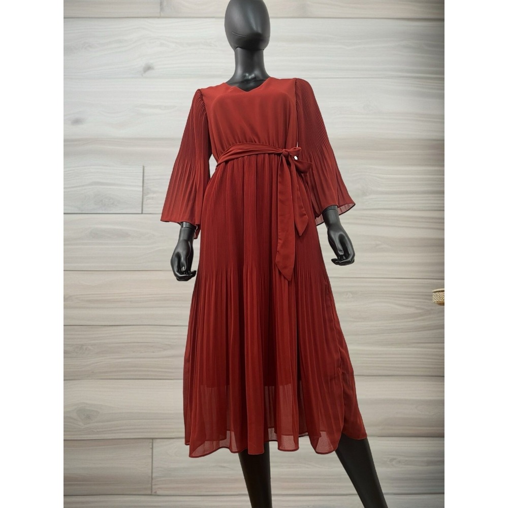 Loveriche Women's 3/4 Sleeve Solid/orange burn Size M - Picture 4 of 11